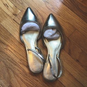 Aldo Lucelle Gold Flat Mule Sandals size 9